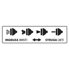 Pistol pentru stropit simplu reglabil QUICK STOP 1/2''