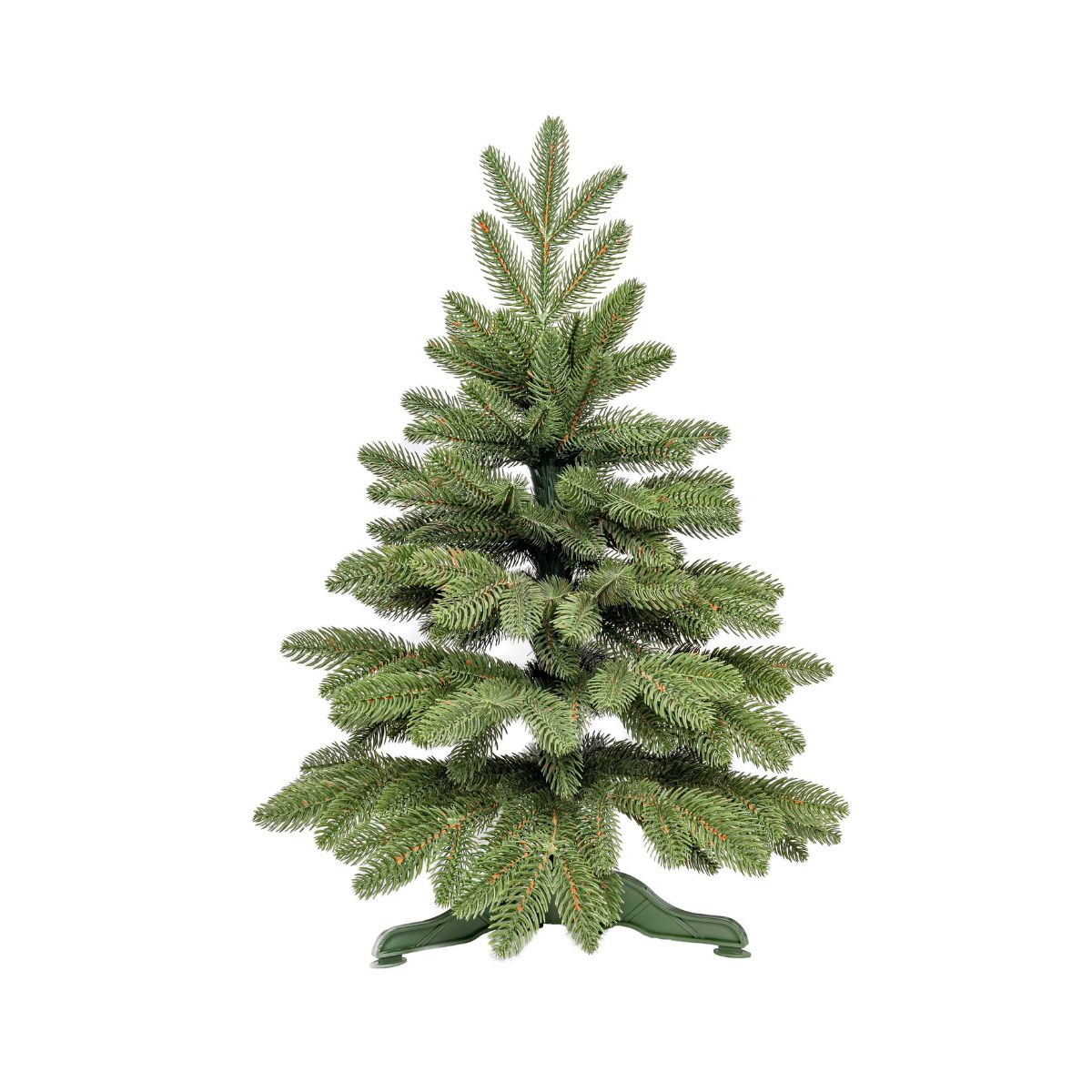 Brad artificial premium cu aspect natural, suport inclus, ace moi, verde 60 cm