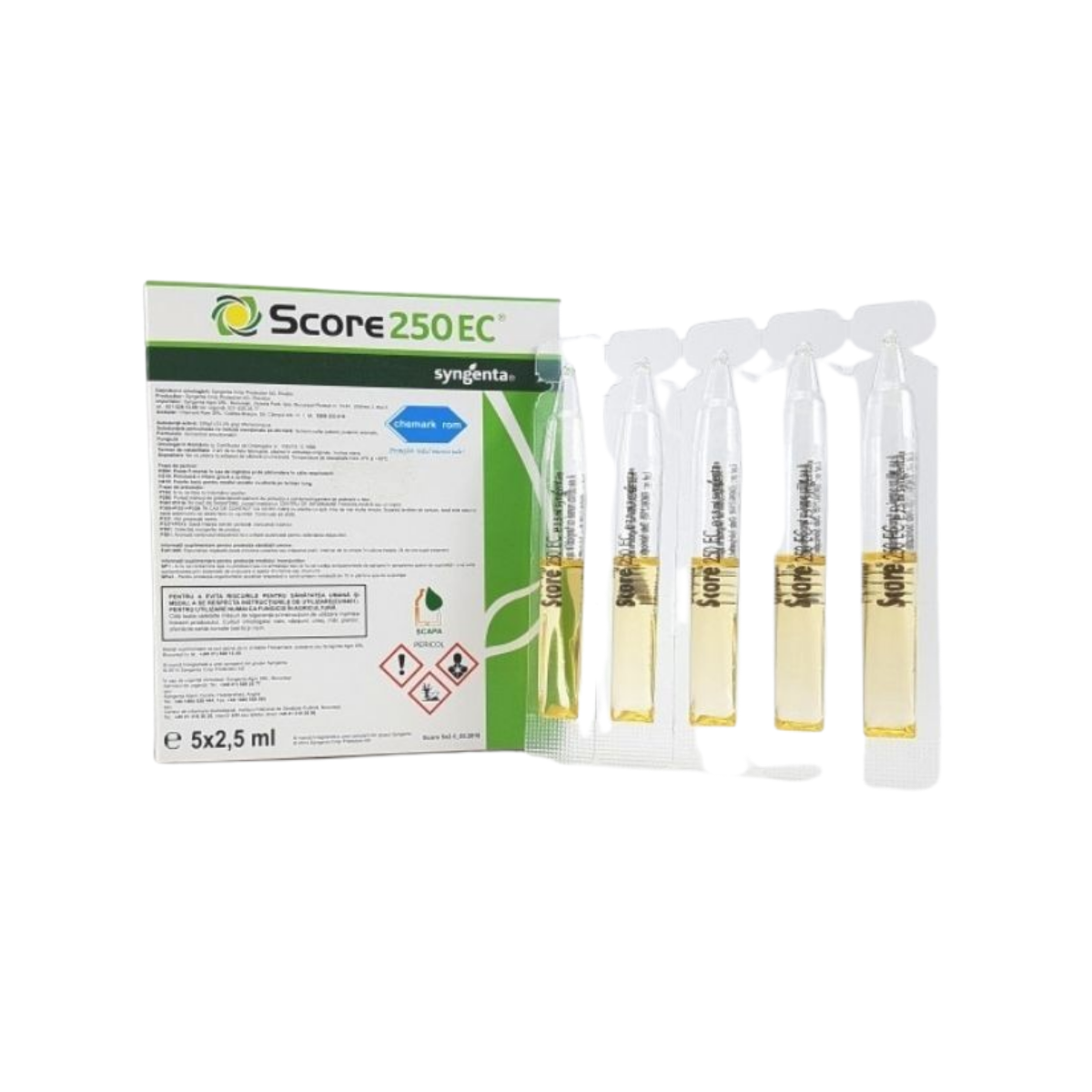 Fungicid pentru pomi fructiferi, tomate, capsun si rapita, 2.5 MLScore 250 EC, SYNGENTA