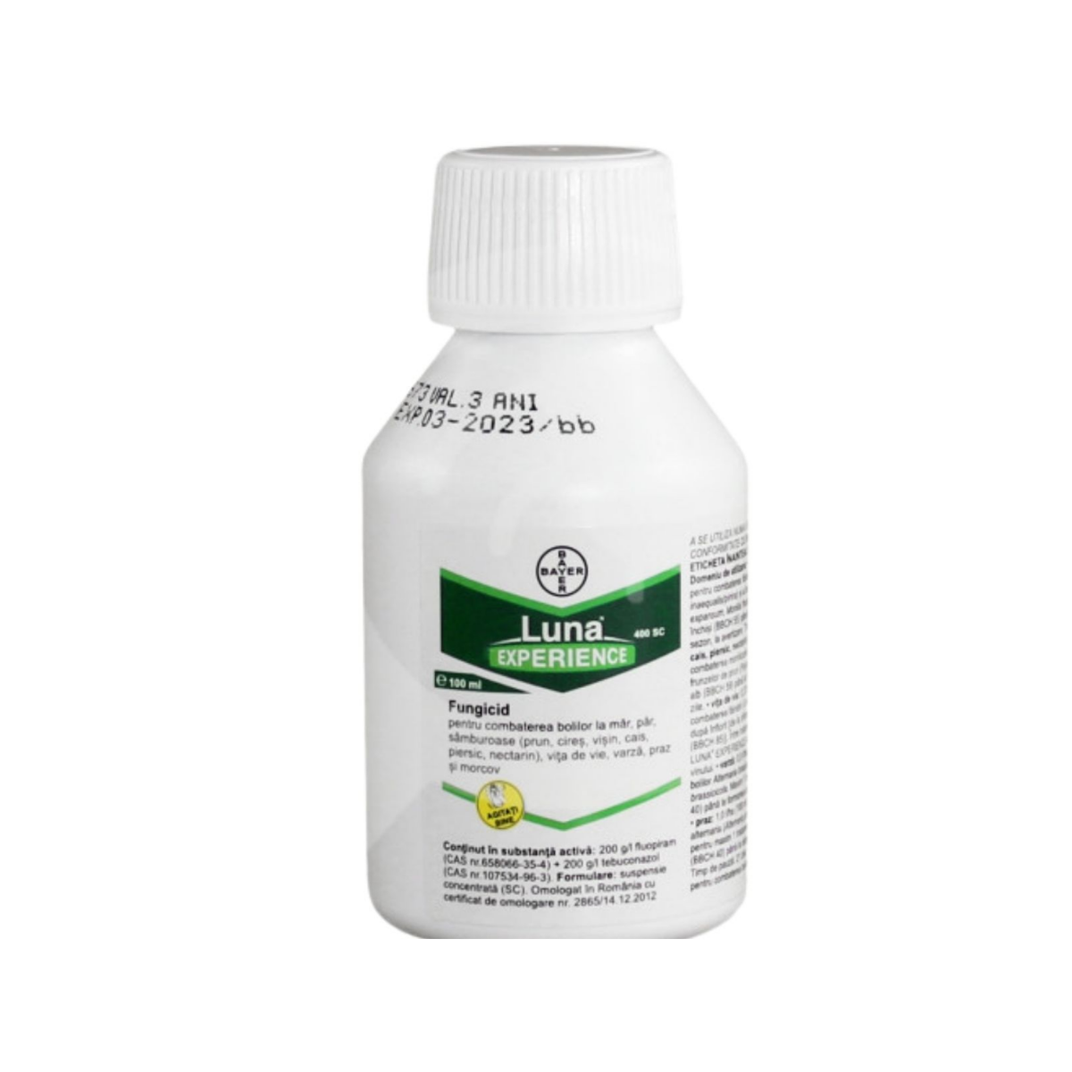 Fungicid pentru pomi fructiferi, vita de vie, varza si morcov, 100 ML, Luna Experience, BAYER