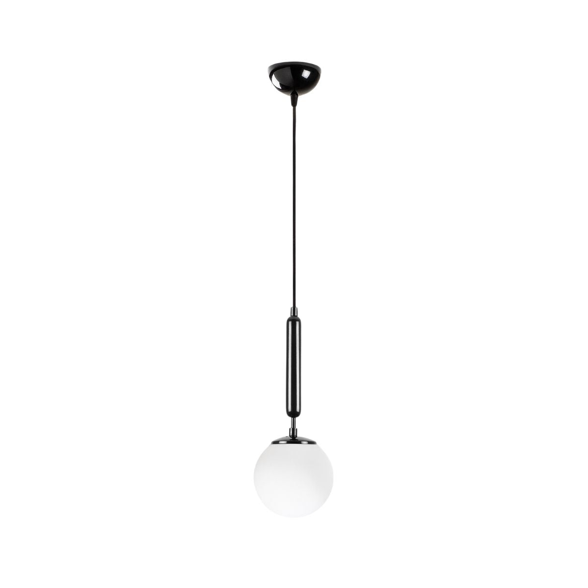 Lustra alb/negru din metal si sticla Ø15 cm King