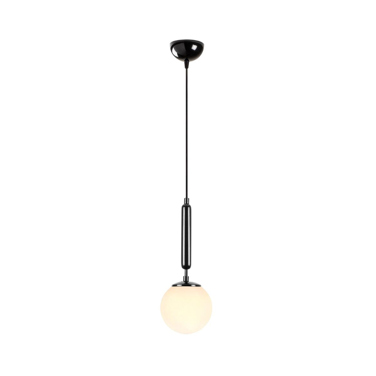 Lustra alb/negru din metal si sticla Ø15 cm King
