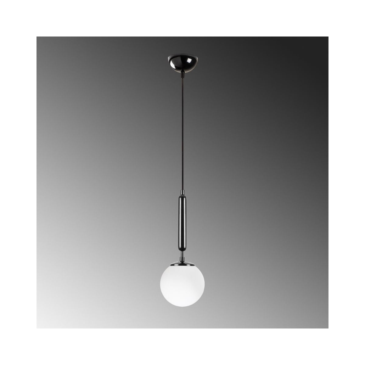 Lustra alb/negru din metal si sticla Ø15 cm King