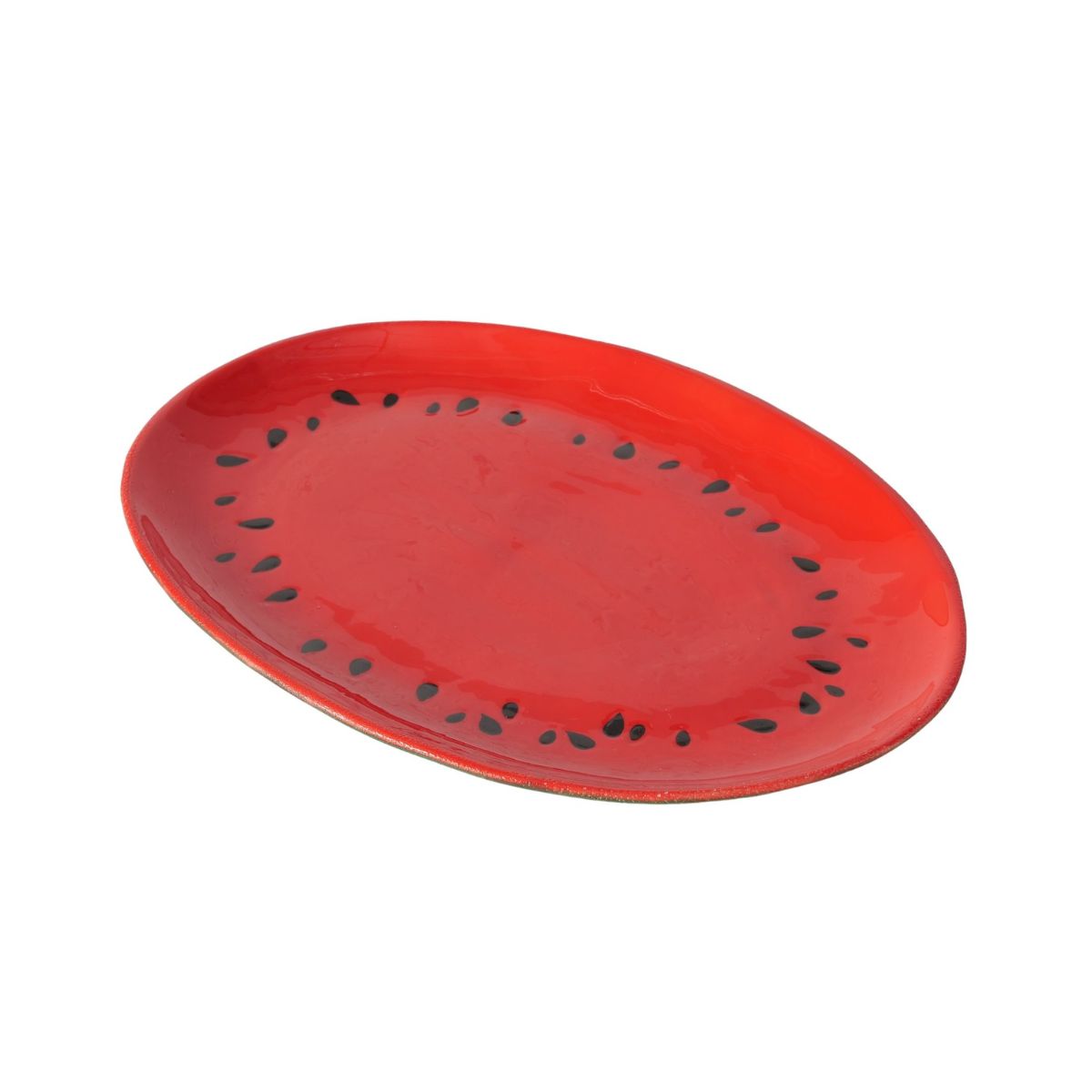 Platou de servire 27,5 x 20 cm din portelan Melone Boltze, 1, hectarul.ro