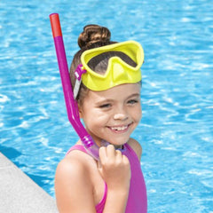 Set snorkeling ( ochelari si tub snorkel) Bestway Crusader Essential, culori mixte